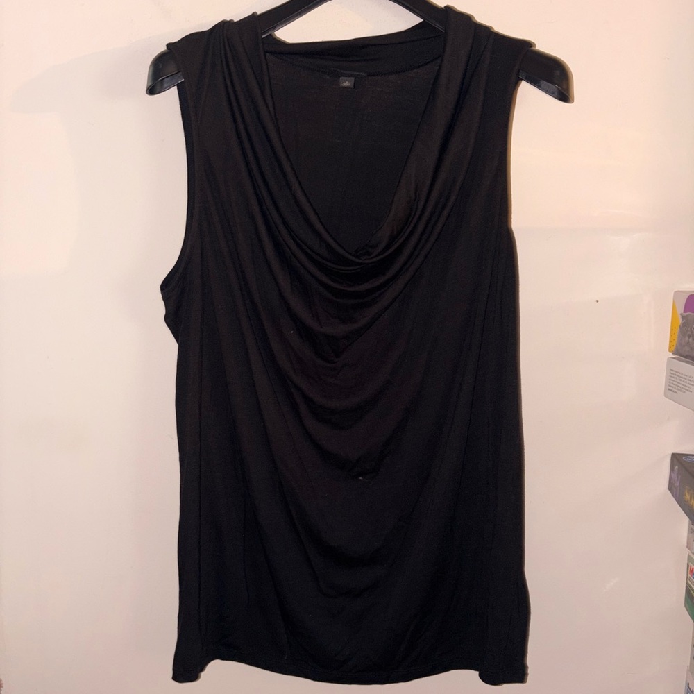 Torrid size 2 cowl neck black tank